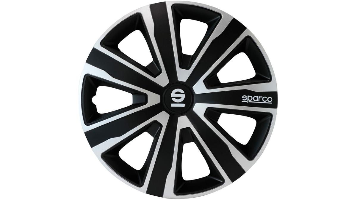 Jeu+d%27enjoliveurs+Sparco+Palermo+16+pouces+argent%2Fnoir